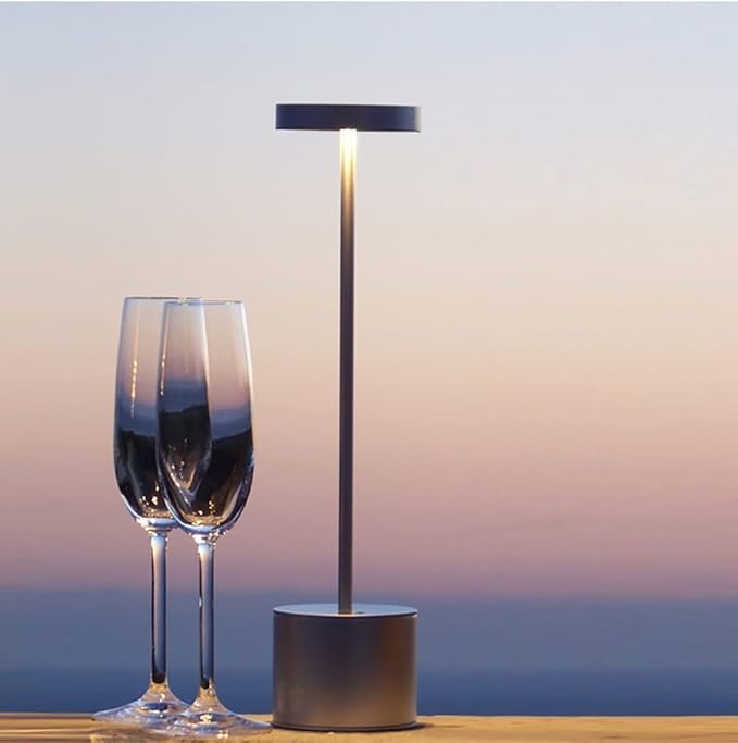 Desk Lamps LED Cordless Touch Sensor Restaurant Bar Table Lamps Art Deco Rechargeable Desk Lamp Metal Bedroom Night Reading Light Desk Lamp