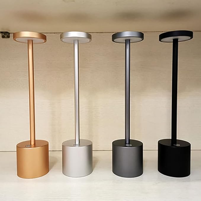 Desk Lamps LED Cordless Touch Sensor Restaurant Bar Table Lamps Art Deco Rechargeable Desk Lamp Metal Bedroom Night Reading Light Desk Lamp - Image 9