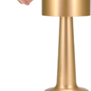 Table Lamps, Battery Operated Desk Lamp with Touch Sensor, USB Rechargeable Bedside Night Light Portable Nightstand Lamp for Bedroom, Restaurant, Office, Dorm (RED,BLACK,GOLD,BROWN,WHITE,SILVER)
