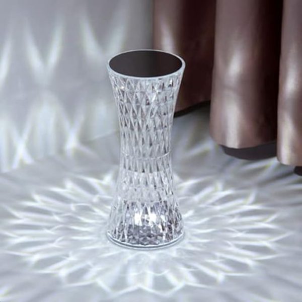 Crystal Diamond Desk Lamp USB Rechargeable Touch LED Light Romantic Led Crystal Diamond Dimmable Table Lamps Touch Color Changing Light For Bedroom Office Bars fun - Image 3