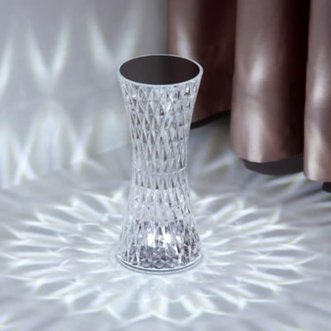Crystal Diamond Desk Lamp USB Rechargeable Touch LED Light Romantic Led Crystal Diamond Dimmable Table Lamps Touch Color Changing Light For Bedroom Office Bars fun - Image 3