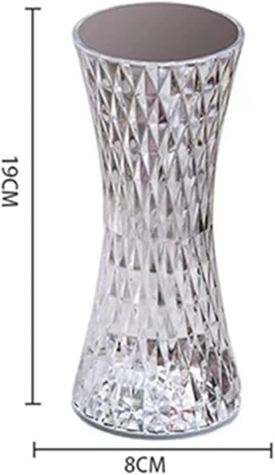 Crystal Diamond Desk Lamp USB Rechargeable Touch LED Light Romantic Led Crystal Diamond Dimmable Table Lamps Touch Color Changing Light For Bedroom Office Bars fun - Image 2