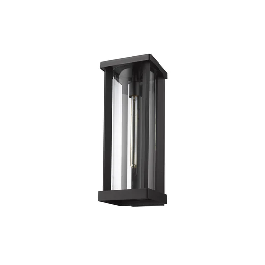 Modern Farmhouse Wall Light Fixture Wall Sconce, Outdoor Black and Gold Aged Brass Exterior Lantern Sconce Lighting, Porch Lights Wall Mount, Bathroom Light Fixtures Wood Grain#40CM - Image 3