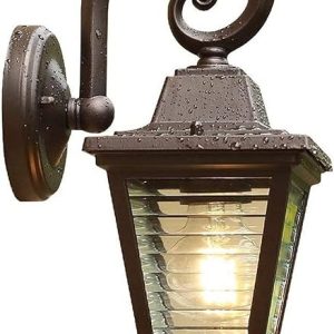Outdoor Wall Lamp Waterproof Simple Industrial Lantern Aluminium Wall Mount Light E27 Wall Sconce Garden Lighting Decoration Landscape Lights for Garden Porch Wall Lamp