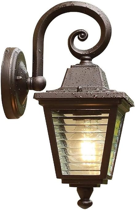 Outdoor Wall Lamp Waterproof Simple Industrial Lantern Aluminium Wall Mount Light E27 Wall Sconce Garden Lighting Decoration Landscape Lights for Garden Porch Wall Lamp