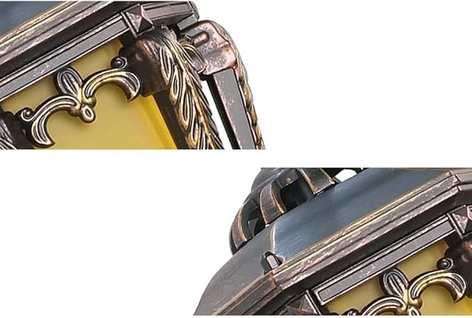 Wall Lights Sconces  Wall Mounted Light Patio Balcony Outdoor Wall Lamp Antique Victoria Glass Lantern Waterproof Wall Light E27 Decoration Illumination Light Fixture for Gate Villa Garden Corridor - Image 3