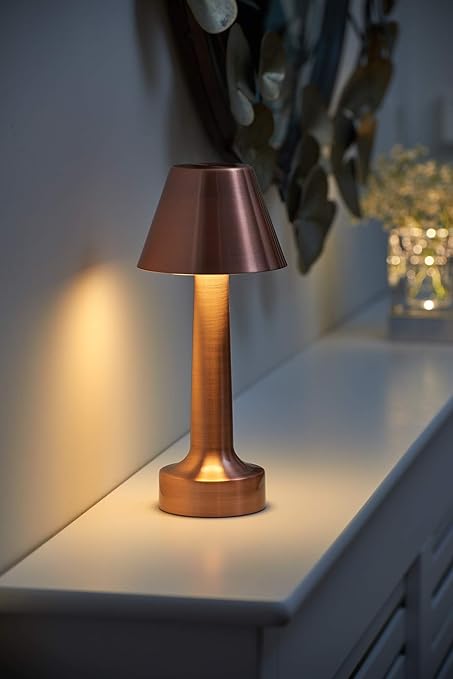 Rechargeable Remote-Controlled Colour Changing Dimmable LED Table Lamp – Perfect for Bedside Tables, Coffee Tables, Hotels and Restaurants(RED,BLACK,GOLD,SILVER)