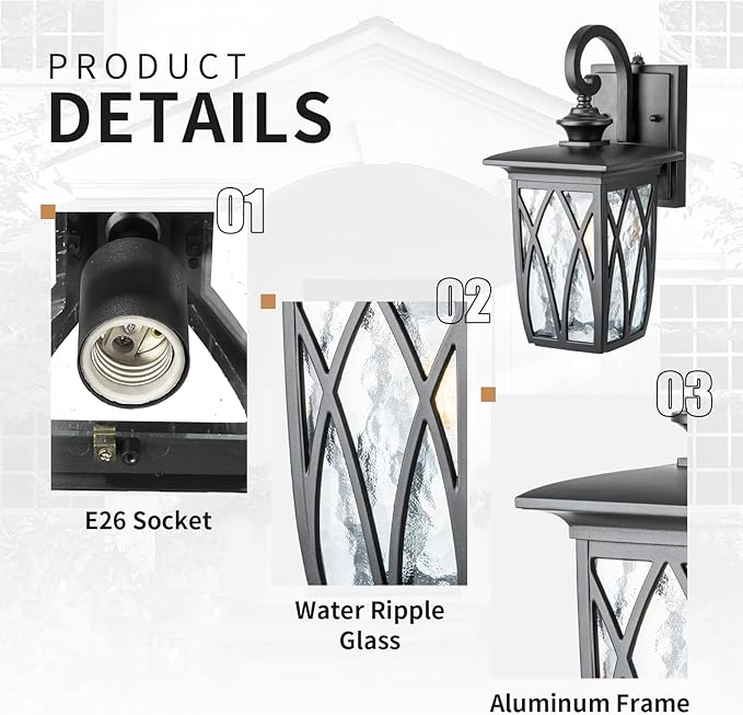 Classic style outdoor wall lamp - Image 8
