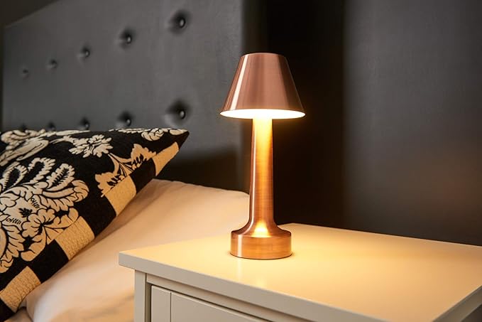 Rechargeable Remote-Controlled Colour Changing Dimmable LED Table Lamp – Perfect for Bedside Tables, Coffee Tables, Hotels and Restaurants(RED,BLACK,GOLD,SILVER) - Image 3