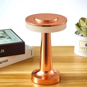 Table Lamp, Touch Control Rechargeable Cordless LED Desk Lamps Battery Powered Small Night Light with USB Port for Living Room, Dorm, Home Office Gold,RED,BLACK,SILVER