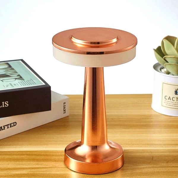 Table Lamp, Touch Control Rechargeable Cordless LED Desk Lamps Battery Powered Small Night Light with USB Port for Living Room, Dorm, Home Office Gold,RED,BLACK,SILVER