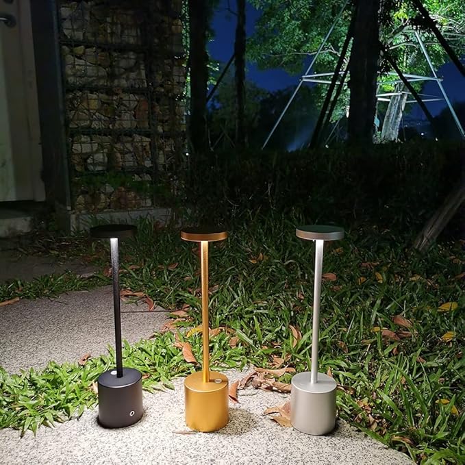 Desk Lamps LED Cordless Touch Sensor Restaurant Bar Table Lamps Art Deco Rechargeable Desk Lamp Metal Bedroom Night Reading Light Desk Lamp - Image 4