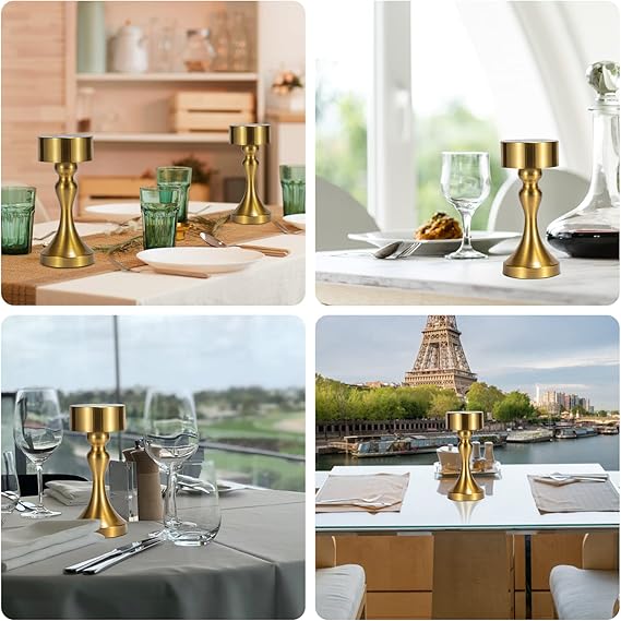 Table Lamp, Wireless, USB Rechargeable Table Lamp with 3 Colour Changes, IP54 Waterproof, Touch Dimmable Table Lamp for Bedroom, Living Room, Restaurant, Garden, Bar Decor, Gold,RED,BLACK,SILVER - Image 3
