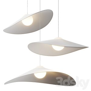 METAL CUP PENDENT_50CM_60CM_80CM#RED#BLUE#BEIGE COLOUR