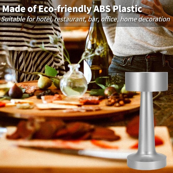 Table Lamps, Battery Operated Desk Lamp with Touch Sensor, USB Rechargeable Bedside Night Light Portable Nightstand Lamp for Bedroom, Restaurant, Office, Dorm (RED,BLACK,GOLD,BROWN,WHITE,SILVER) - Image 4