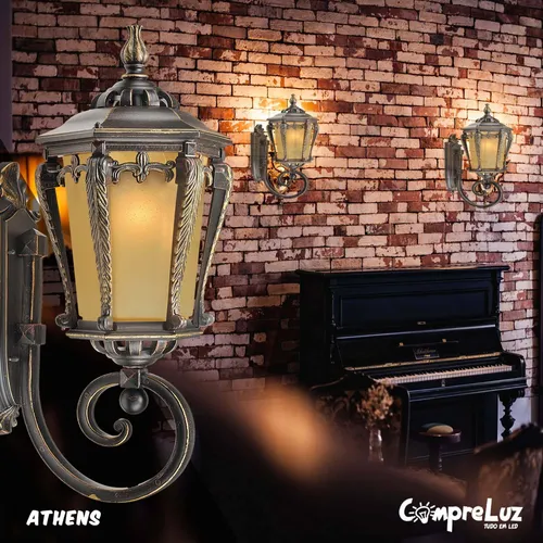 Wall Lights Sconces  Wall Mounted Light Patio Balcony Outdoor Wall Lamp Antique Victoria Glass Lantern Waterproof Wall Light E27 Decoration Illumination Light Fixture for Gate Villa Garden Corridor - Image 4