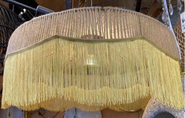 GOLD LINED LAMP SHADE WITH ROPE#80CM - Image 3