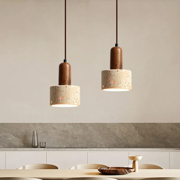 Yellow Marble Pendent Lamp for Dining Room Kitchen Island Bar Teahouse Decor