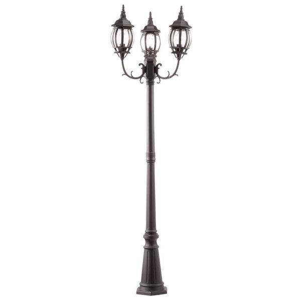 High Pole Outside Post Light Street Lamp Outdoor Waterproof Garden Pillar Lantern Garden Landscape Community Lawn Light E27 1-Light# E27 2-Light# E27 3-Light - Image 3