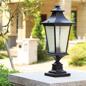 Post Lights Outdoor,Outdoor Column Lamp European-Style Waterproof Pillar Light Villa Garden Gate Wall Column Lamp Outdoor Gate Column Garden Light LED Night Security Lighting Fixtures