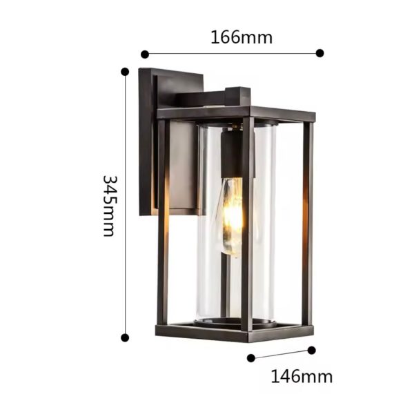 Waterproof Retro LED Room Door Patio Hanging Outdoor Light Base Outdoor Porch Lights - Image 2