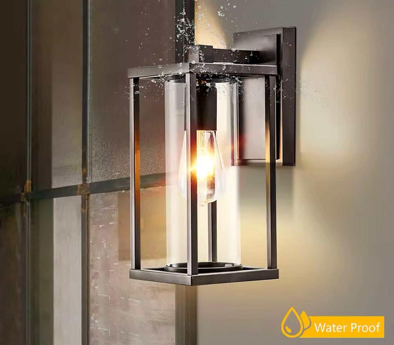 Waterproof Retro LED Room Door Patio Hanging Outdoor Light Base Outdoor Porch Lights