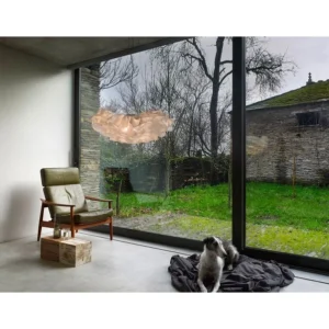 Indoor Pendant Light#Beige/Matt White
