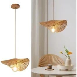 Straw Hat Pendant Light