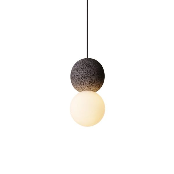 Hanging Light,Creative Personality Milk White Glass Pendant Lamp Lampshade,G9 Base Ceiling Lighting Fixtures,Bedside Balcony Corridor Decoration Chandelier - Image 2