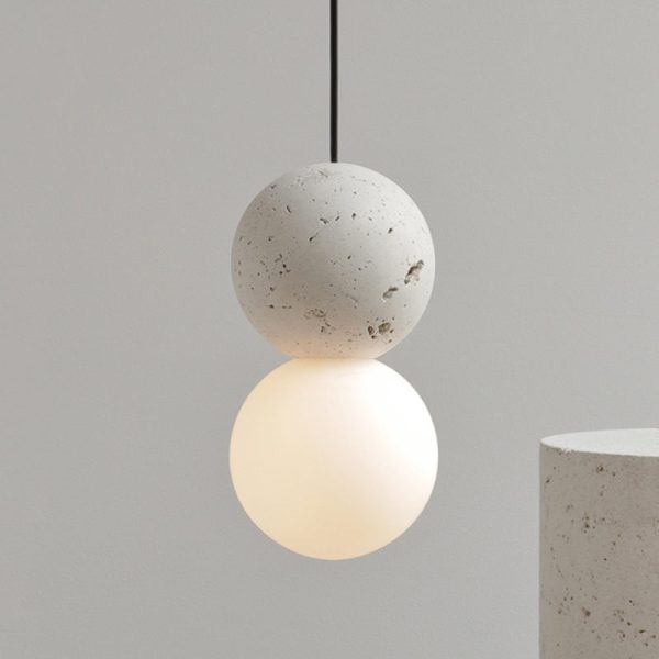 Hanging Light,Creative Personality Milk White Glass Pendant Lamp Lampshade,G9 Base Ceiling Lighting Fixtures,Bedside Balcony Corridor Decoration Chandelier - Image 3