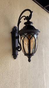 European Style Aluminum Waterproof Outdoor Wall Lamp Traditional Classical Villa Door Aisle Outer Wall Glass Wall Light Retro Garden Lighting Fixtures Sconce Durable (Color : Black,BG) Fashionable