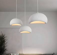 Japanese Dome Art Hanging Lamp,Wabi-Sabi Resin Pendant Lamp,Nordic Simplicity Chandelier, Pendant Light Fixture,Kitchen Island Dining Room Bedroom (Color : White)