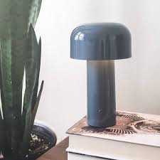 Wireless LED Touch Table Lamp Light with 3 Color Step Less Dimming by Touch - Chic Indoor and Outdoor Table Lamp with Stylish Rounded Design for Home, Office,Restaurant and More#BLACK#GREY#WHITE - Image 7