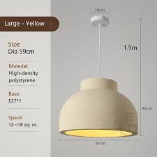 Resin Chandelier Pendant Lamp Home Living Room Bedroom Book Room Droplight Japanese Wabi Sabi Lighting - Image 4