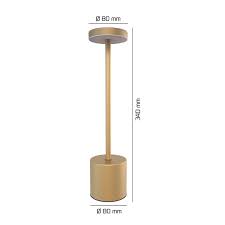 Desk Lamps LED Cordless Touch Sensor Restaurant Bar Table Lamps Art Deco Rechargeable Desk Lamp Metal Bedroom Night Reading Light Desk Lamp - Image 5