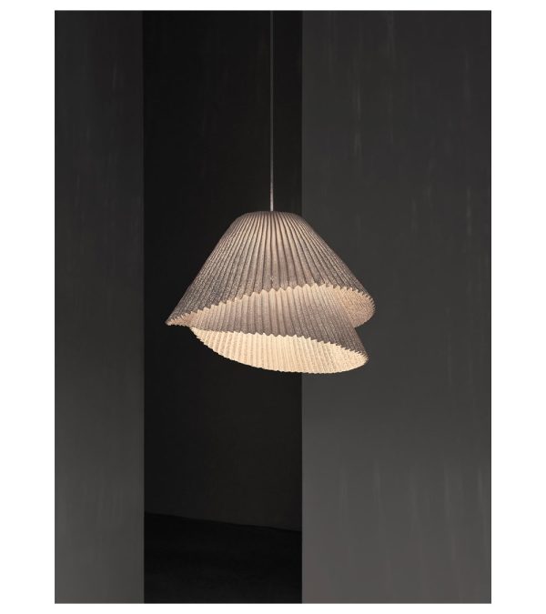 Pendant Lights pleated stainless steels lamp For Living Room Restaurant hanging white lamp Bedroom Loft Lamp - Image 5