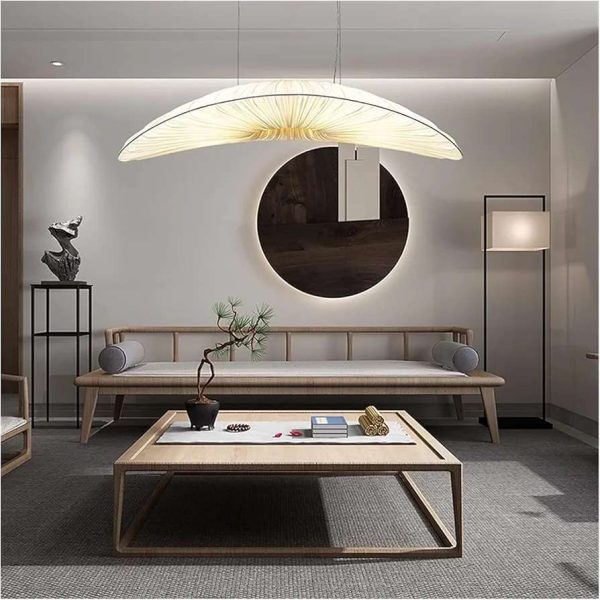 Sailing Pendant Light, Modern Chandelier for Dining & Living Room, Stylish Bar Decor Lamp, Minimalist Iron & Acrylic Design, LED Compatible, Easy to Install(Dia-150CM)YELLOW