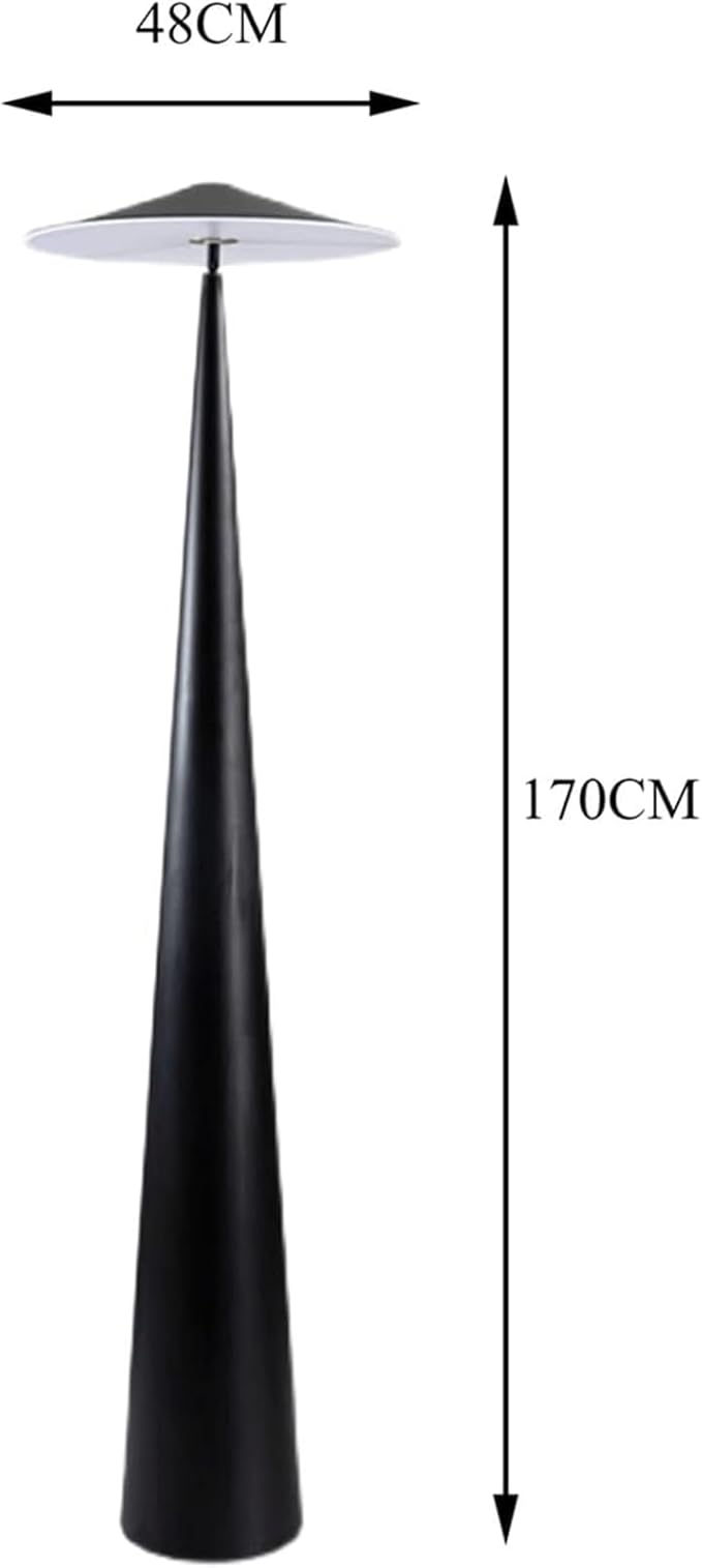 Floor Light Black Floor Lamp with 3 Color Temperatures, Standing Lamp with Mushroom Shape Lampshade, Foot Button Switch Design Reading Lamp New - Image 4