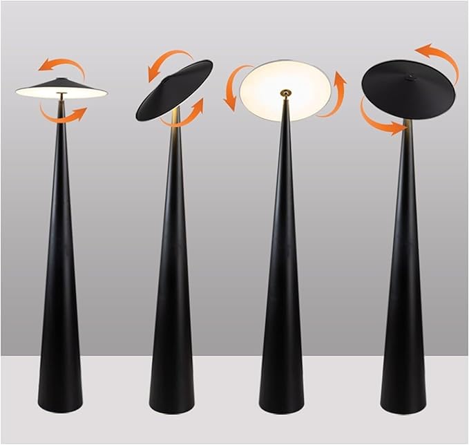 Floor Light Black Floor Lamp with 3 Color Temperatures, Standing Lamp with Mushroom Shape Lampshade, Foot Button Switch Design Reading Lamp New