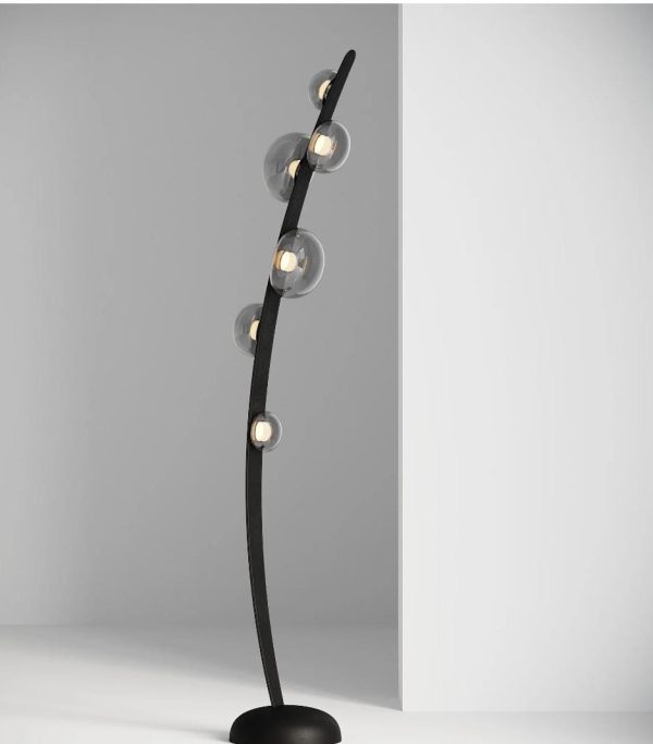 Designer Luxury Living Room Corner Lamp Minimalist LED Bedroom Bedside Lamp for Villa Parlor Hotel Shop Simple Black Floor Lamps - Image 2